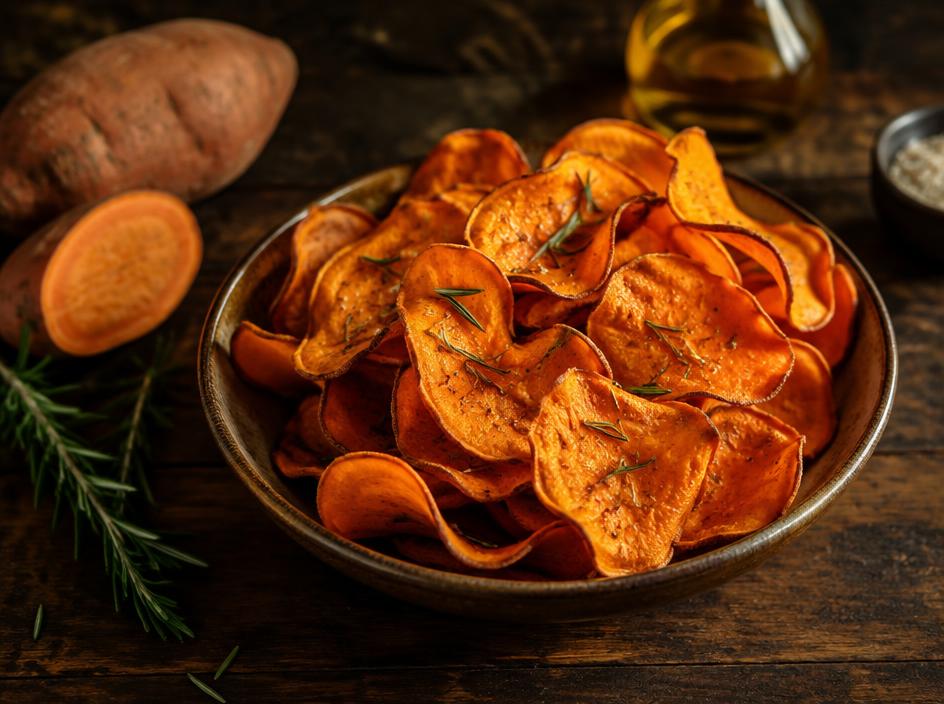Chips de batata-doce