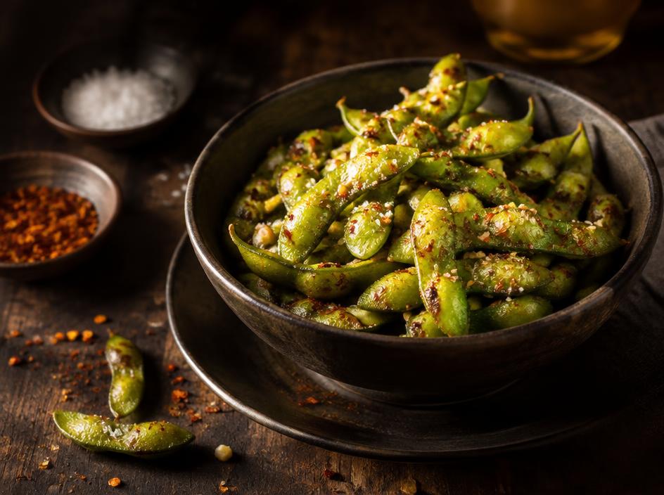 Edamame picante