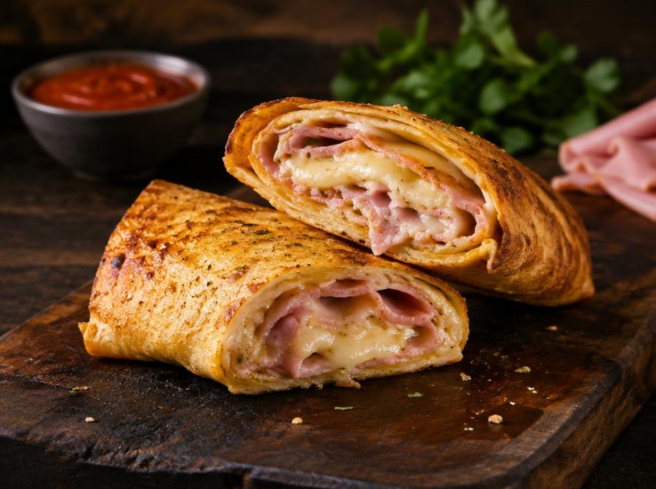 Enroladinho de pizza crocante